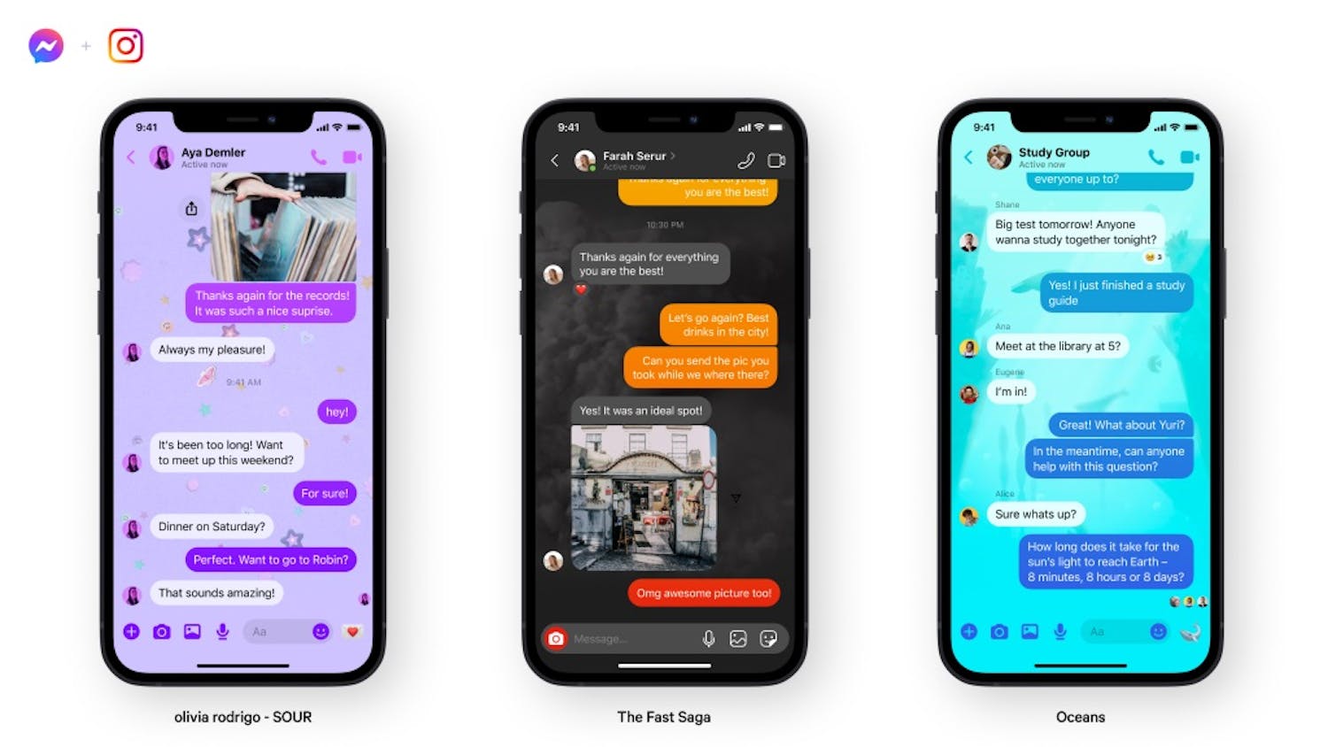 Teema: Vaihda teemaa Facebook Messengerissä
